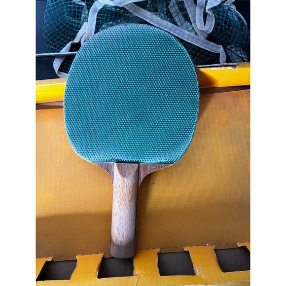 Vintage Deluxe Ping Pong Table Tennis Set w Paddles Net Clamps Japan in box - Picture 6 of 11